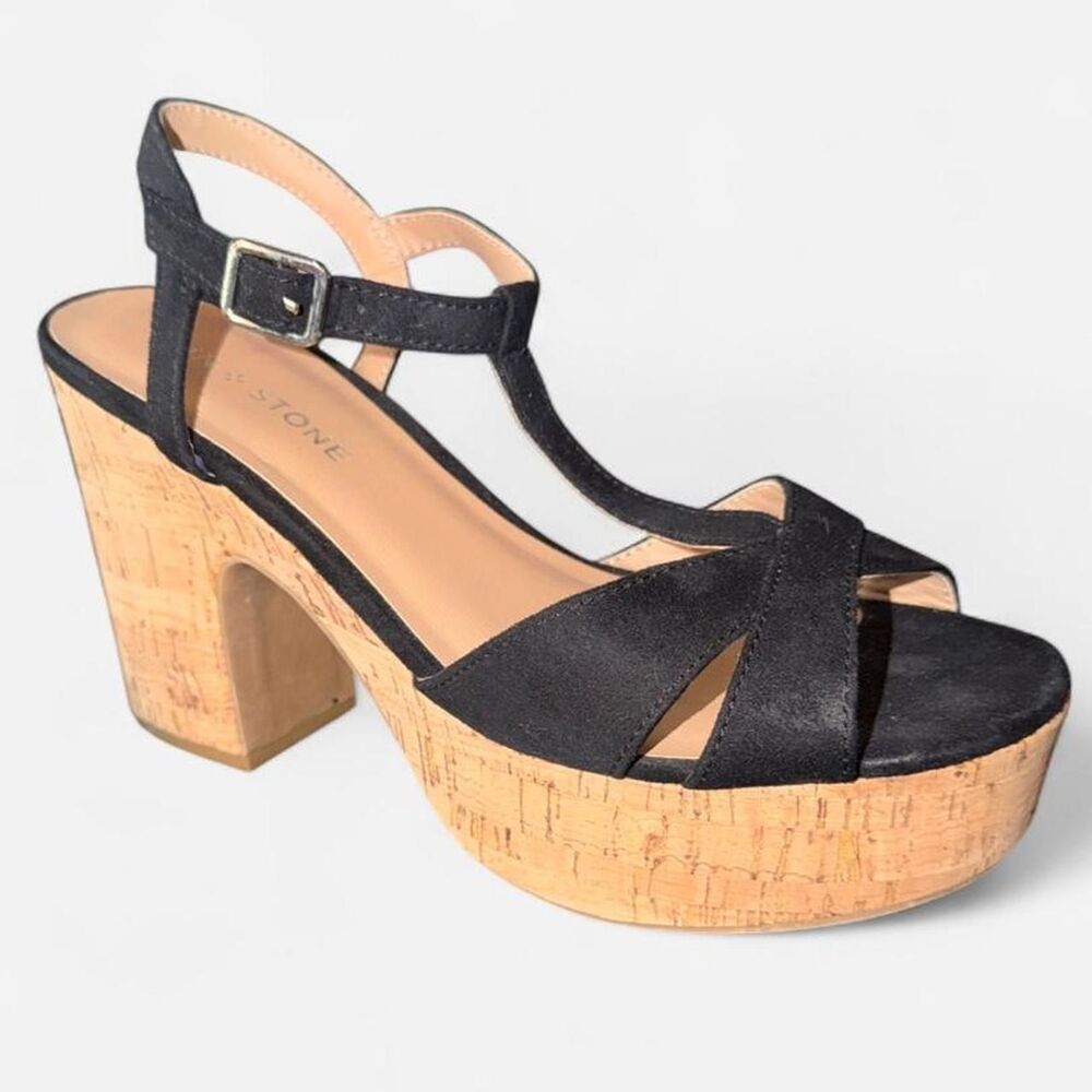 Sun-stone Women's Black Sandals